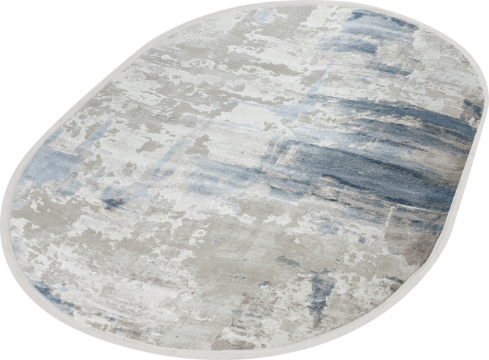 Ковер 51272B oval BLUE / CREAM