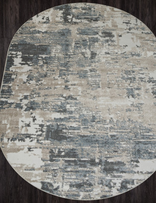 Ковер F231 - BEIGE-BLUE - Овал - коллекция NATUREL