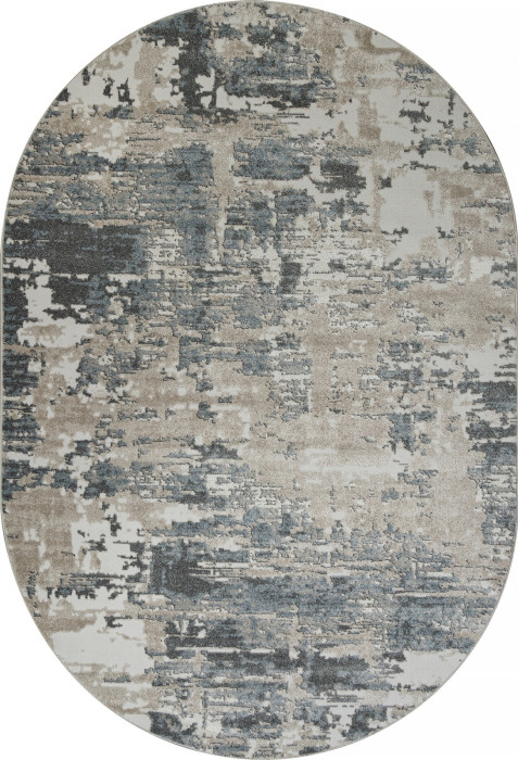 Ковер F231 - BEIGE-BLUE - Овал - коллекция NATUREL