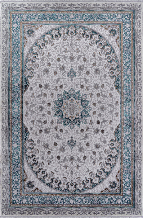 Ковер F639 - GREEN-BLUE - Прямоугольник - коллекция HALIF