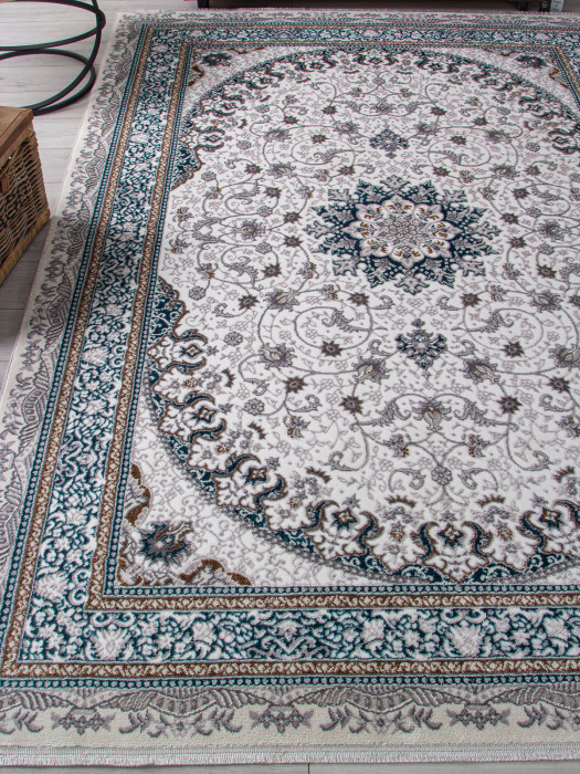 Ковер F639 - GREEN-BLUE - Прямоугольник - коллекция HALIF