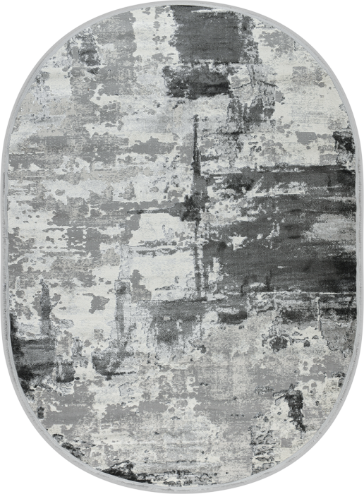 Ковер 51272B oval GREY / L.GREY