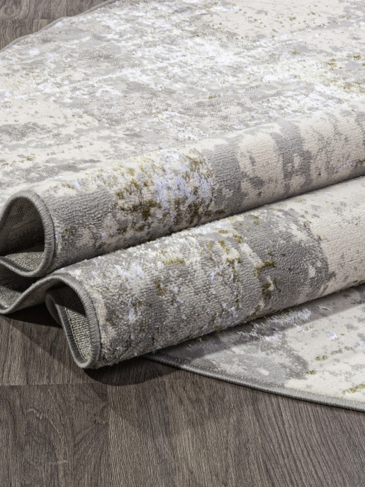 Ковер F169 - CREAM-GREEN - Овал - коллекция LIMAN