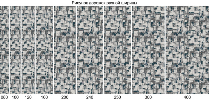Ковер F288 - GRAY - Дорожка - коллекция PALERMO