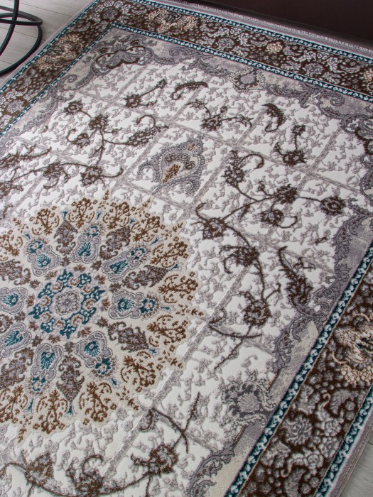 Ковер F640 - GREEN-BLUE - Прямоугольник - коллекция HALIF