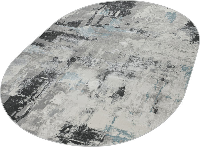Ковер 36506A oval GREY / BLUE