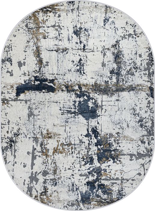 Ковер 37379A oval BLUE / L.GREY