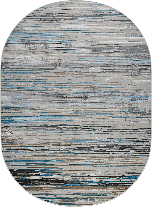 Ковер 37909A oval BLUE FLS / BEIGE FLS