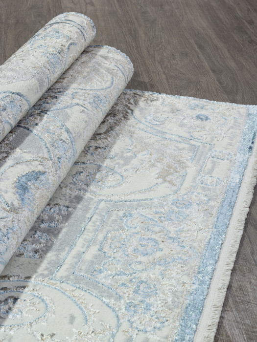 Ковер 00765A - D.BLUE FDY / CREAM HB - Прямоугольник - коллекция SAHARA