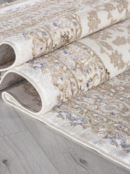Ковер 27239A - CREAM / NAVY - Прямоугольник - коллекция MOSSO