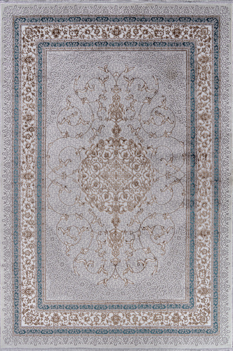 Ковер F641 - GREEN-BLUE - Прямоугольник - коллекция HALIF