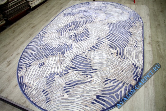 Ковер 36911J oval BLUE / BLUE