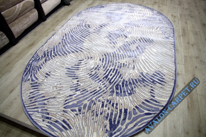 Ковер 36911J oval BLUE / BLUE