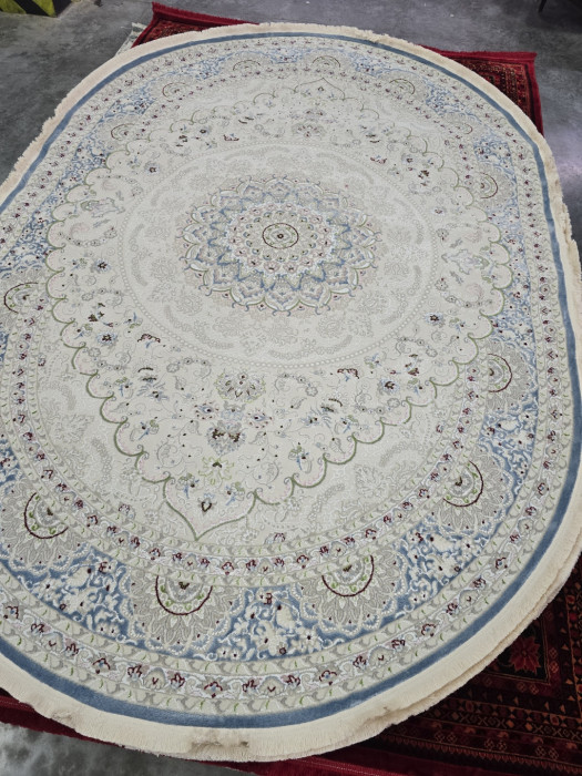 Ковер 38860A oval BLUE / BLUE