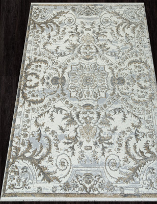 Ковер 00765A - GREY FDY / CREAM HB - Прямоугольник - коллекция SAHARA