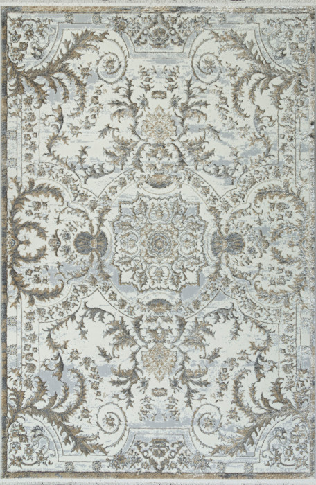 Ковер 00765A - GREY FDY / CREAM HB - Прямоугольник - коллекция SAHARA