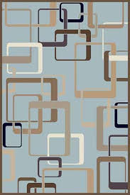 Ковер d254 - L.BLUE-BROWN - Прямоугольник - коллекция VALENCIA DELUXE