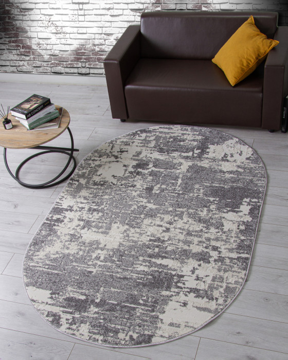 Ковер F231 - GRAY - Овал - коллекция NATUREL