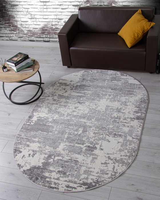 Ковер F231 - GRAY - Овал - коллекция NATUREL