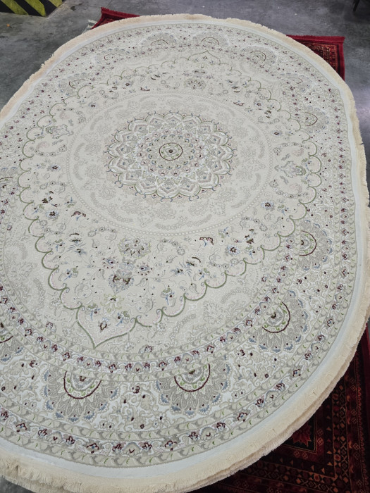 Ковер 38860A oval CREAM CKM / WHITE