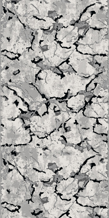 Ковер F289 - DARK GRAY - Дорожка - коллекция PALERMO