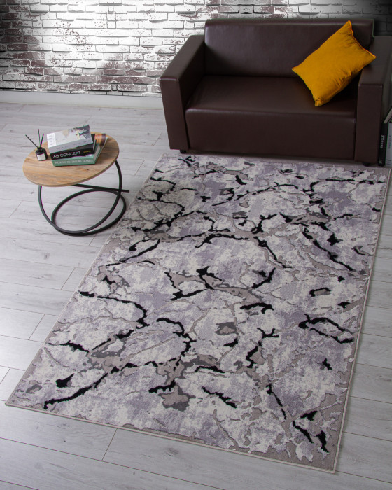 Ковер F289 - DARK GRAY - Прямоугольник - коллекция PALERMO