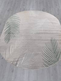 Ковер LIMAN ( ЛИМАН ) F167- GRAY-D. GREEN ( Овал )