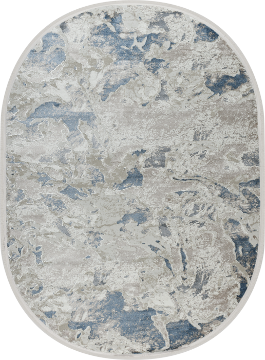 Ковер 39877A oval BLUE / CREAM
