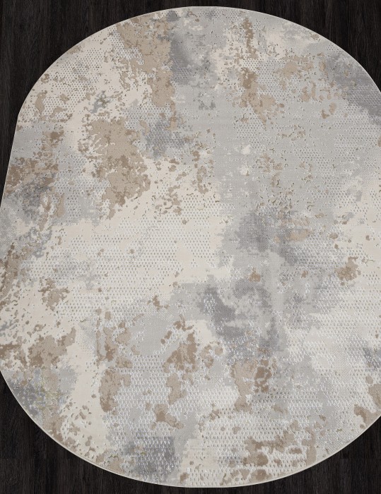 Ковер F171 - CREAM-GREEN - Овал - коллекция LIMAN