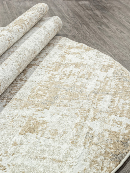 Ковер F232 - BEIGE - Овал - коллекция NATUREL