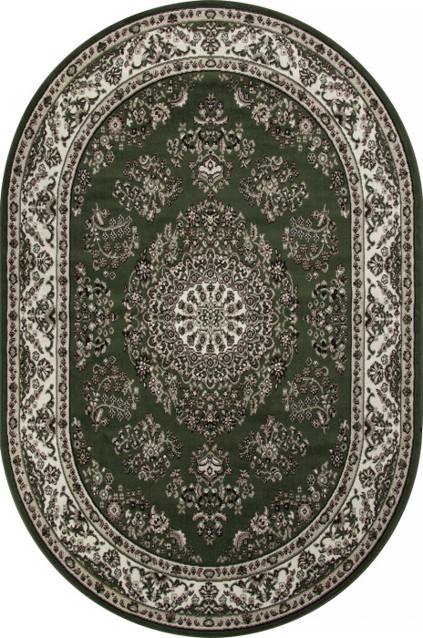 Ковер D285 - GREEN - Овал - коллекция GAVANA
