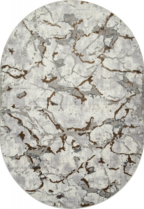 Ковер F289 - GRAY-GREEN - Овал - коллекция PALERMO