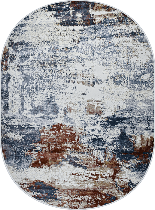 Ковер 37931A oval BLUE / L.GREY