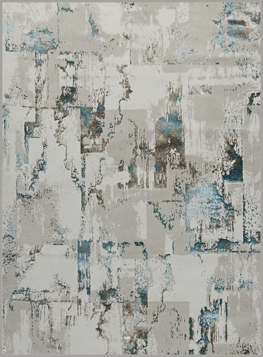 Ковер 40836A r BLUE FLS / BEIGE COK