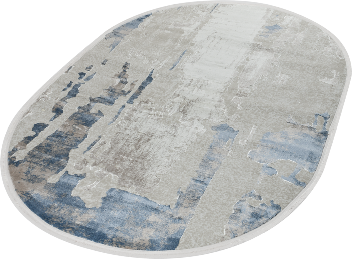 Ковер 51273B oval BLUE / CREAM