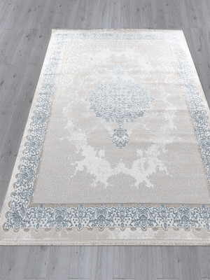 Ковер L270A - CREAM SHRINK / BLUE FDY - Прямоугольник - коллекция EFSAN
