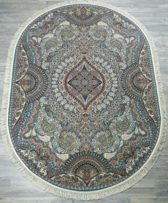 Ковер 20170J oval BLUE / BLUE