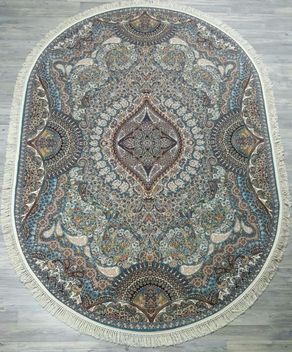 Ковер 20170J oval BLUE / BLUE