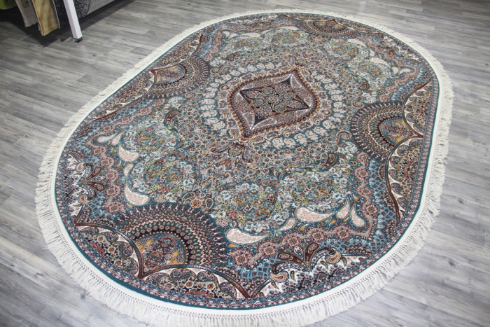 Ковер 20170J oval BLUE / BLUE