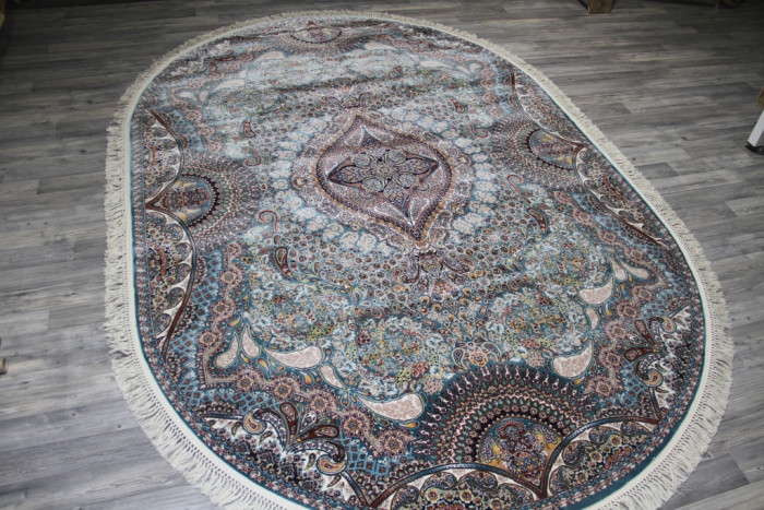 Ковер 20170J oval BLUE / BLUE