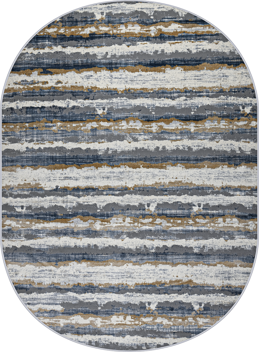 Ковер 37939A oval BLUE / L.GREY