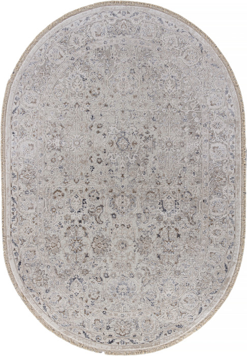 Ковер 35981Z - CREAM / CREAM - Овал - коллекция JASMINE