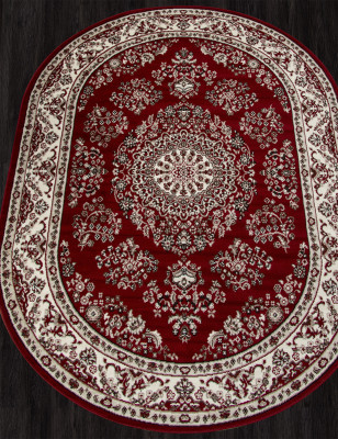 Ковер D285 - RED - Овал - коллекция GAVANA