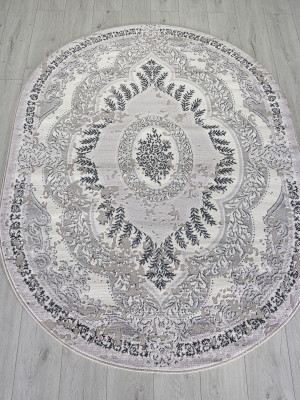 Ковер F290 - DARK GRAY - Овал - коллекция PALERMO