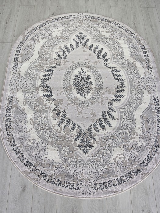 Ковер F290 - DARK GRAY - Овал - коллекция PALERMO