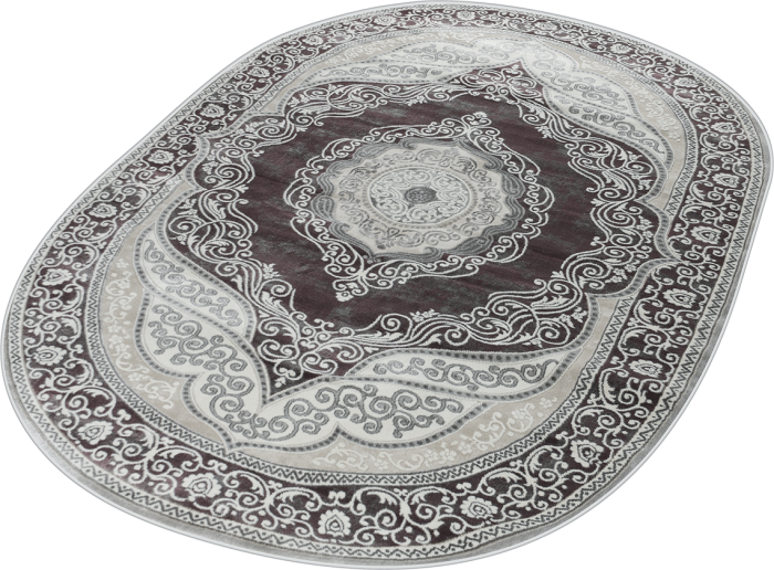 Ковер 36868J oval L.GREY / LILA