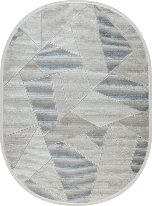 Ковер 39880A oval BLUE / CREAM