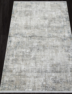 Ковер A047AJ - GREY / BLUE - Прямоугольник - коллекция LORENZO