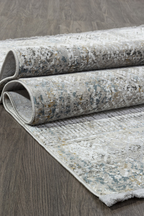 Ковер A047AJ - GREY / BLUE - Прямоугольник - коллекция LORENZO