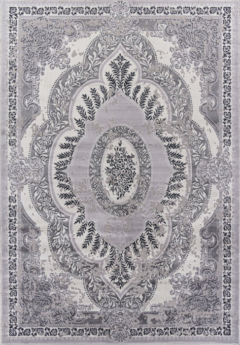 Ковер F290 - DARK GRAY - Прямоугольник - коллекция PALERMO